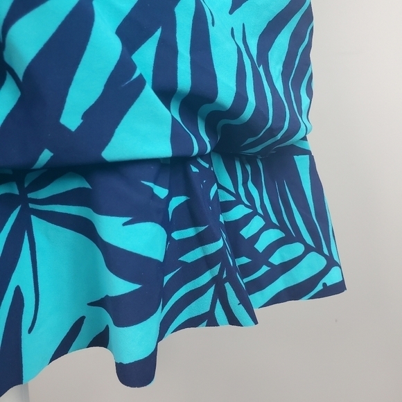 Lands End One Piece Swimsuit Ruffle Hem Swimdress - Picture 5 of 13